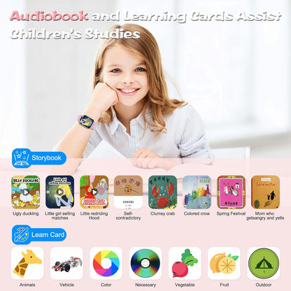 Smart Watch for Kids, Waterproof Smartwatches with Heart Rate, Sleep Monitor, Built-In Ai(Translation/Q&A/Watch Face), Fitness Tracker with Pedometer, Alarm Clock, Gift for 3-12 Years Old Boys Girls
